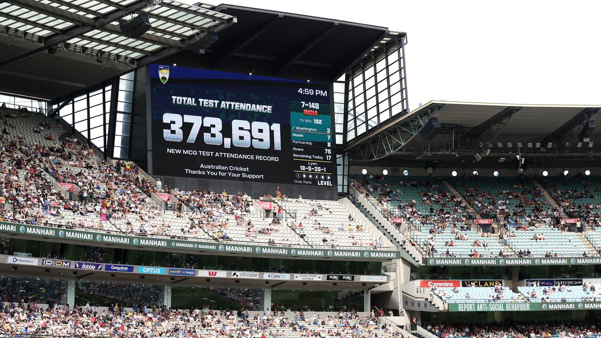 Australia vs India 4th Test records highest attendance ever at Melbourne Cricket Ground