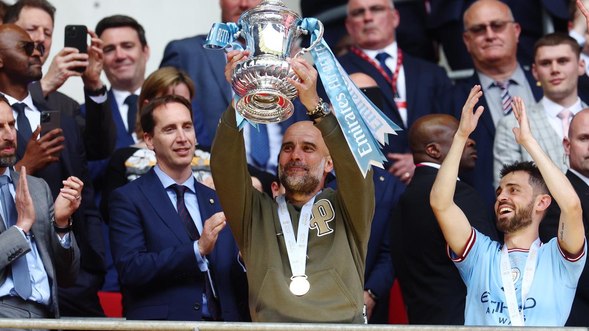 Man City on track for historic treble with FA Cup triumph over Man United - In photos