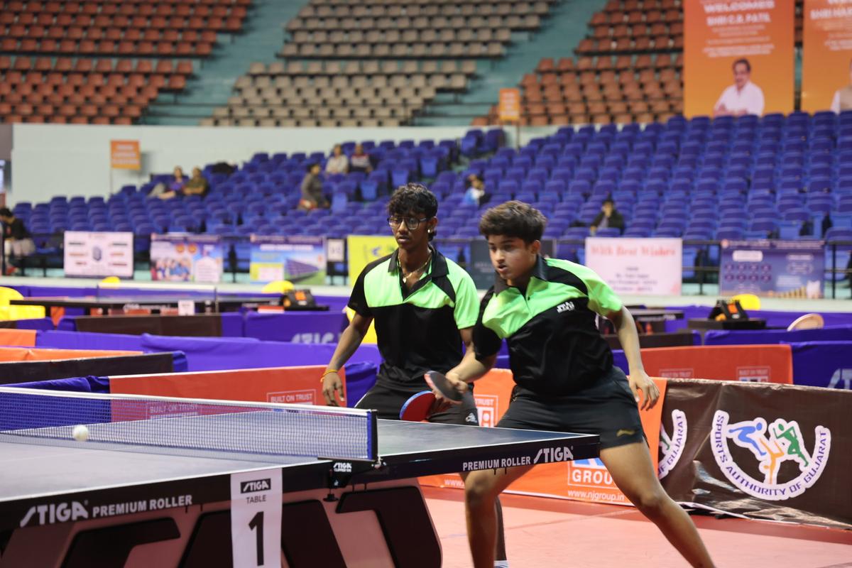 P.B. Abhinandh and S. Preyesh Raj – the right- and left-handed combination from Tamil Nadu – won men’s doubles gold.