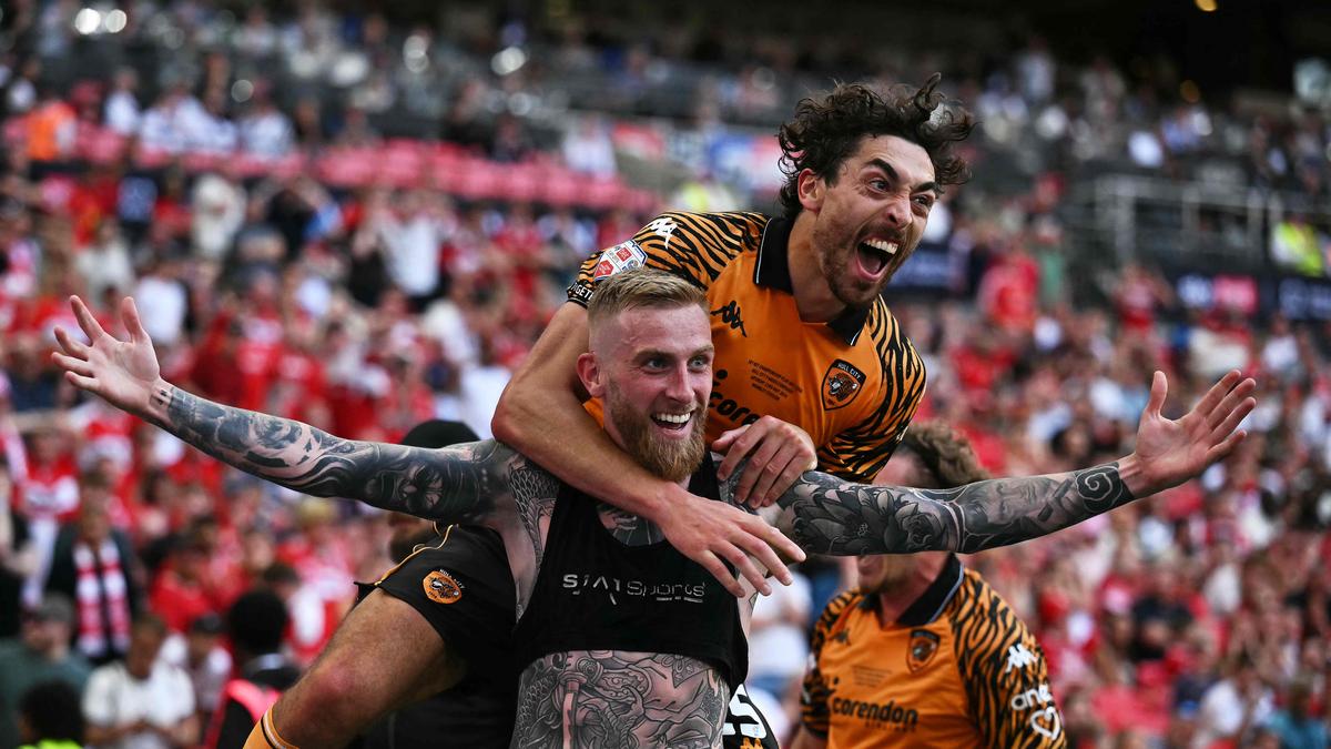Hull City a été promu en Premier League, battant Middlesbrough en finale des éliminatoires du championnat.