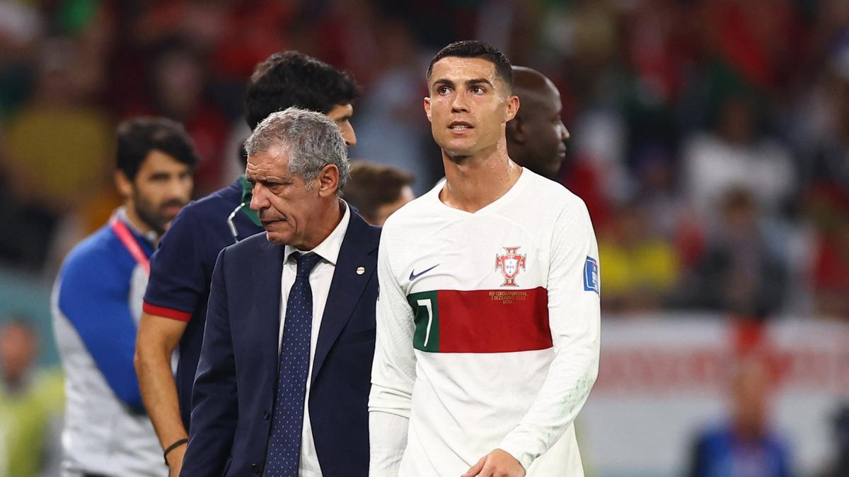 Deixa Ronaldo em paz, diz Fernando Santos antes dos quartos-de-final entre Portugal e Marrocos