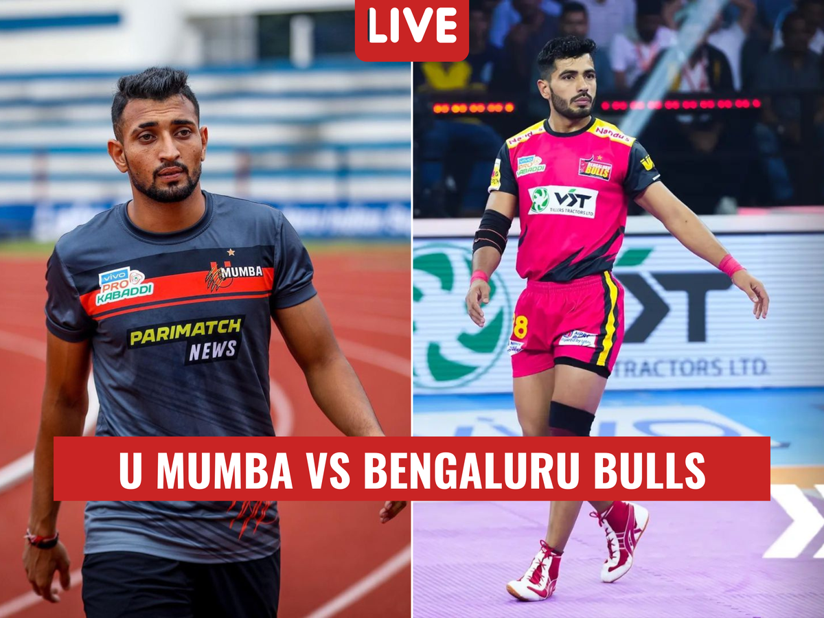 U Mumba 32-42 Bengaluru Bulls, Highlights Pro Kabaddi 2022 Bharat leads Bulls to 10-point win after trailing by 13 at halftime
