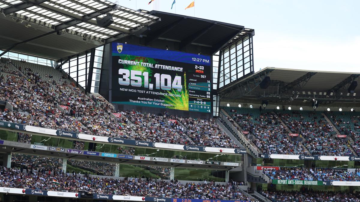 Australia vs India 4th Test records highest attendance ever at Melbourne Cricket Ground