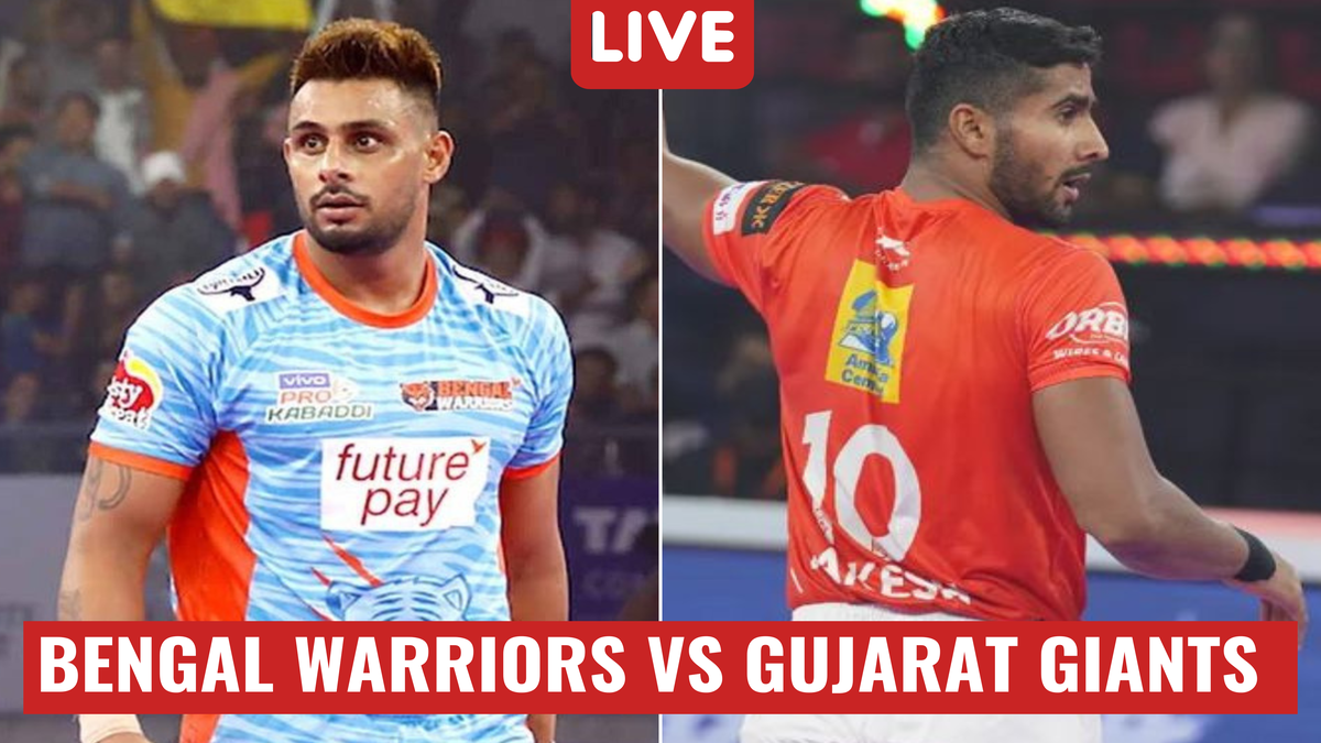 Bengal Warriors 46-27 Gujarat Giants Highlights, Pro Kabaddi 2022: Maninder, Shrikant shines in Bengal’s 19-point win over Gujarat