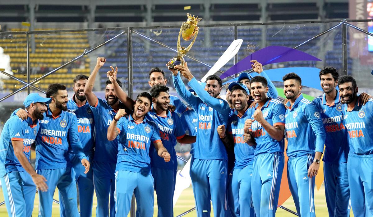 India clinches the Asia Cup 2023 title. 