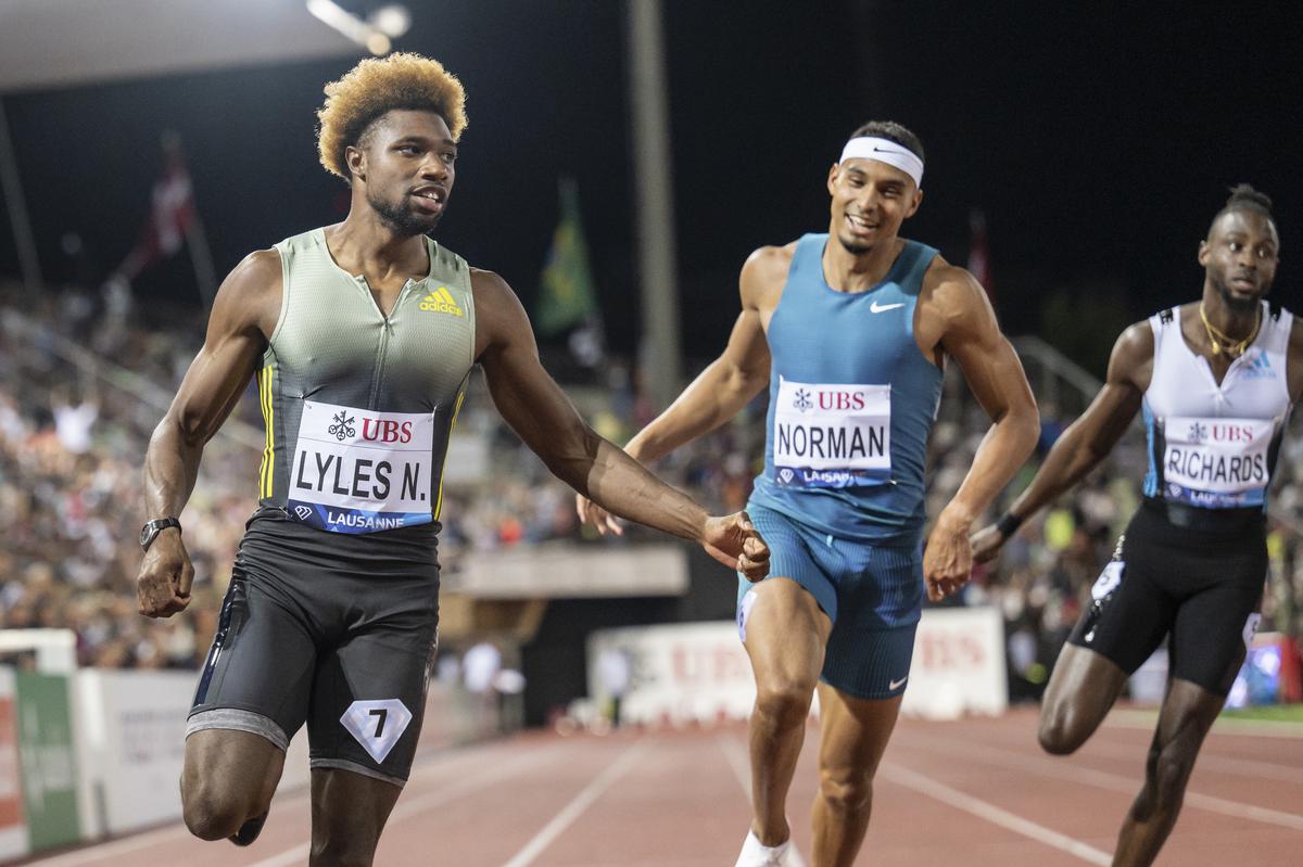 Lausanne Diamond League Noah Lyles wins 200m; FraserPryce misses with