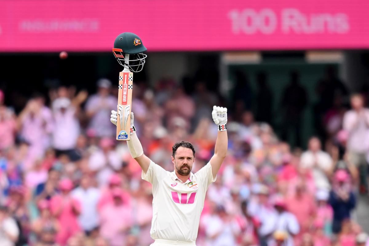 Head resumed Tuesday at 91 and was out for 163 from 166 balls, a masterful innings to follow his match-winning 123 in the second innings of the first test at Perth and his 170 in the second innings of the third test at Adelaide.