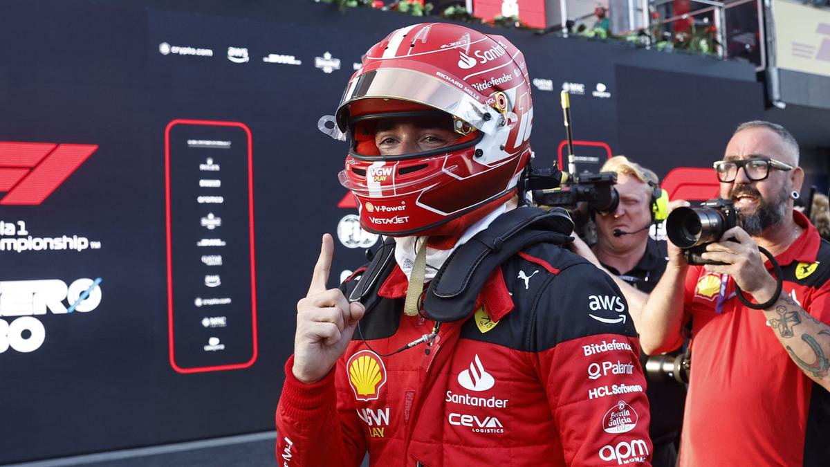 Azerbaijan GP 2023: Ferrari’s Charles Leclerc on pole