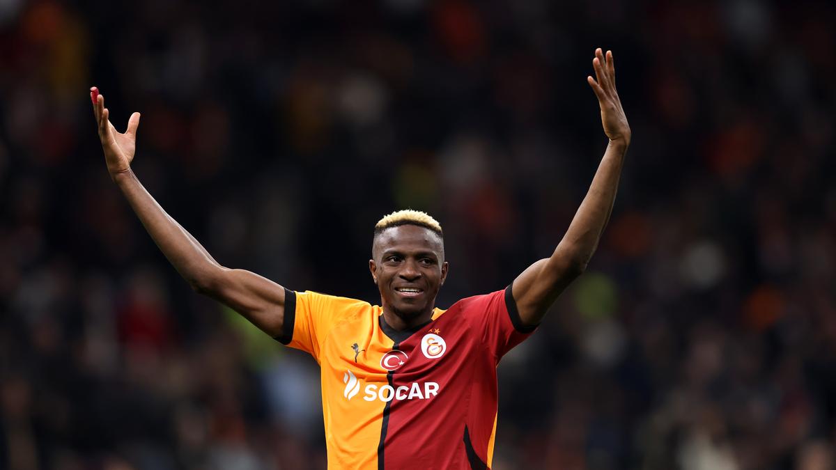 Europa League 2024-25: Osimhen brace helps Galatasaray beat 10-man Spurs