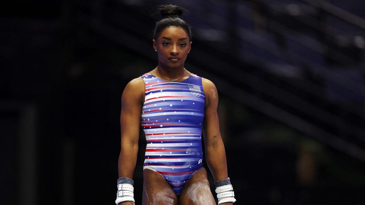 Simone Biles aims to lock up Paris berth at U.S. Olympic trials