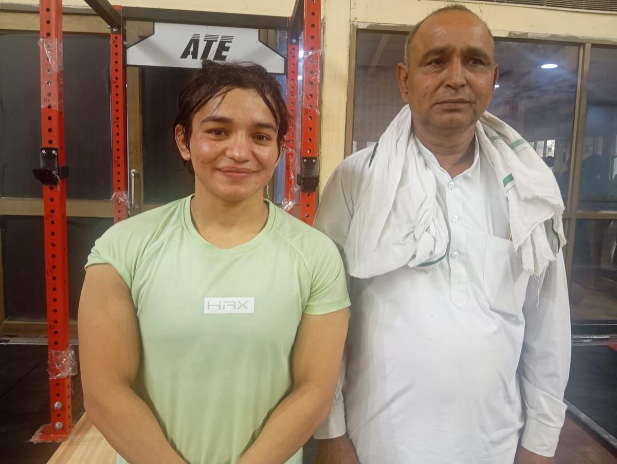 Meenakshi’s father, Prem Goyat,  enrolled her in a sports hostel near their village (Chabri) in Haryana’s Jind district, where she started training.