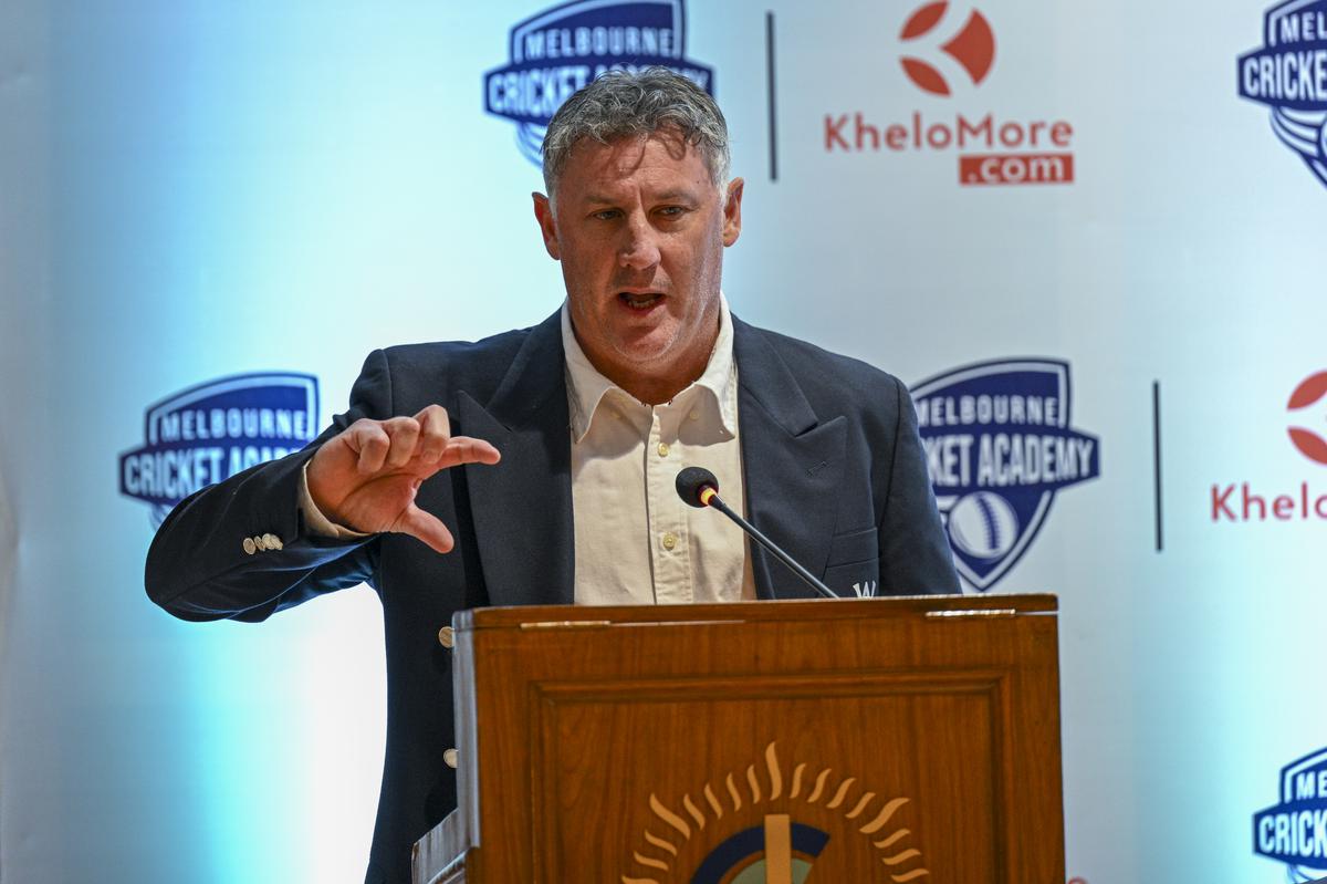 Former Australian Cricketer David Hussey during the launch of Melbourne Cricket Academy held at Cricket Club of India in Mumbai. 