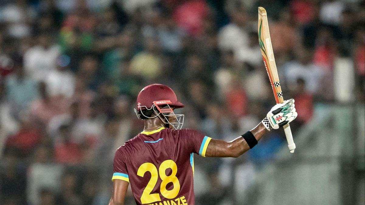 BAN vs WI Live Score, 2nd T20I: Athanaze, Hope fifties help West Indies set target of 250 for Bangladesh