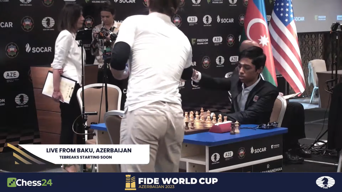 Chess World Cup: Praggnanandhaa stuns Caruana in tie-break to reach final vs  Carlsen - ESPN