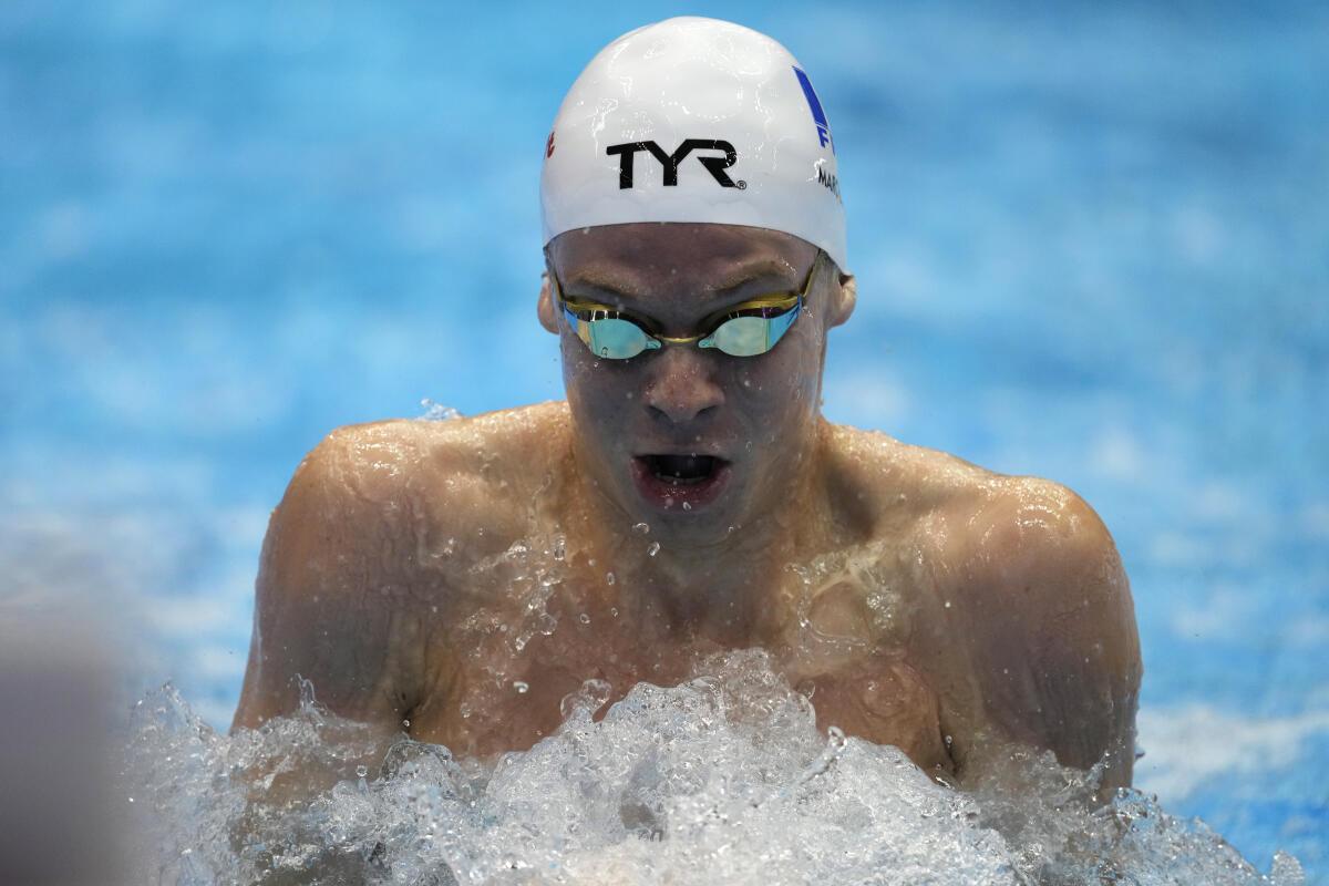 Meet Léon Marchand, the French Swimmer Who Broke Phelps' Record