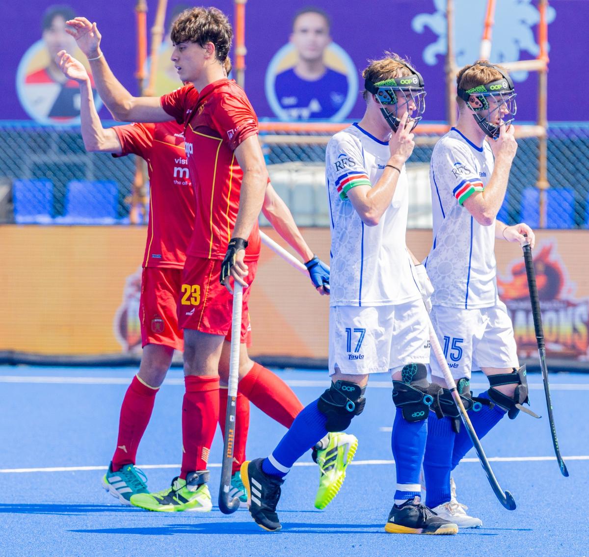 Bruno Avila scored four goals to help Spain demolish Namibia 13-0. 