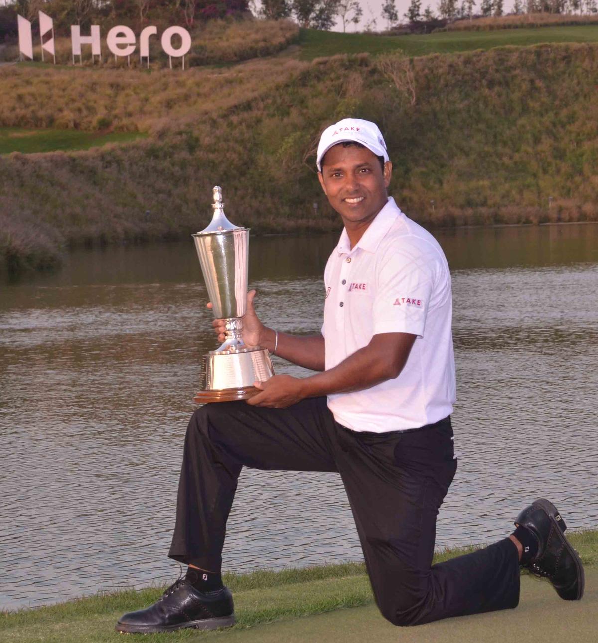 File photo: SSP Chawrasia when he won the Hero Indian Open in 2017.