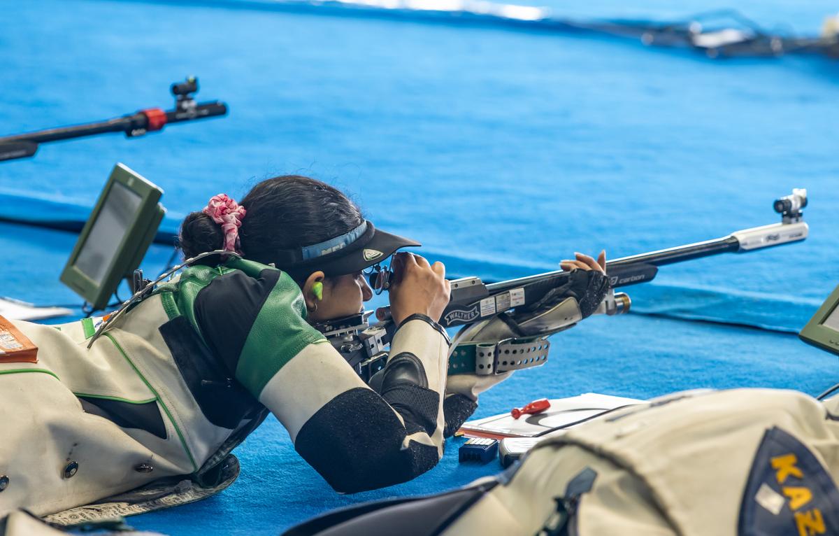 Still relatively new in her 50m career, Aakriti says she has some way to improve. especially in the standing leg of the 3-position event. 