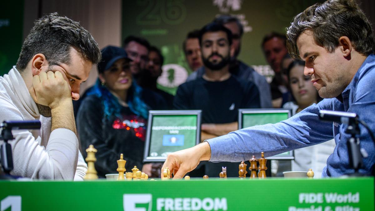 Magnus Carlsen defends Blitz title, shares it with Nepomniachtchi; Wenjun Champion in Women’s section