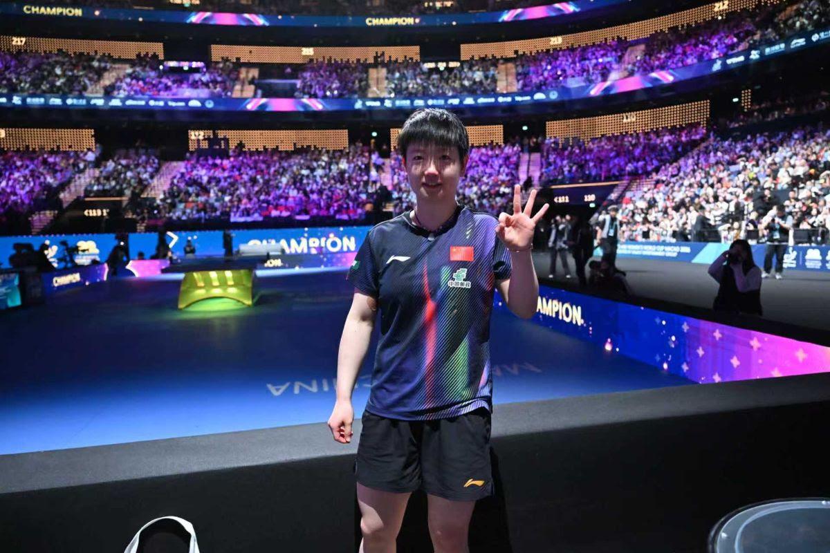 China dominates Table Tennis World Cup 2026: Sun Yingsha clinches third consecutive title, Wang Chuqin wins maiden WC  Chinese paddlers dominated the top prizes at the ITTF World Cup 2026 in Macau with Sun Yingsha and Wang Chuqin bagging the women’s and men’s titles respectively.World No. 1 Sun defeated Wang Manyu 4-1 (11-9, 11-8, 13-11, 8-11, 11-7) in the women’s singles final to claim an unprecedented third consecutive World Cup title, joining Fan Zhendong as the only players in ITTF World Cup history to achieve three consecutive singles titles.It was an intense, absorbing final between two of the finest players in the women’s game, with Manyu pushing Sun hard in every game and refusing to make anything straightforward. In the end, it was Sun’s experience, composure and sheer class that proved the difference.The road to a third title was far from easy, highlighted by a seven-game quarterfinal against Hana Goda, the longest match of the entire tournament, in which Sun was forced to save two match points in the deciding game before prevailing. It was Sun’s experience, composure and sheer class that proved the difference in the women’s singles final.
                                                            | Photo Credit: 
                                ITTF Media
                            

                            It was Sun’s experience, composure and sheer class that proved the difference in the women’s singles final.
                                                            | Photo Credit: 
                                ITTF Media
                                                    Manyu took the silver medal, while Shin Yubin and Sabine Winter shared the bronze. Shin made history as the first woman from Korea Republic ever to win a medal at the tournament, while Winter became the first European woman to medal at the competition since Petrissa Solja in 2015. Goda, meanwhile, became the first African woman ever to reach the quarterfinals of the World Cup.Wang Chuqin claimed the trophy he had long been chasing. The World No. 1 defeated Sora Matsushima 4-3 (9-11, 18-16, 11-8, 11-13, 8-11, 11-4, 11-8) in a final of the highest order, played over one hour and thirteen minutes, to claim his first-ever World Cup title at his fourth appearance at this event.The match refused to follow a straight line. Matsushima took the opening game, Chuqin levelled in the second by battling all the way to 18-16, and the Japanese star continued to push, levelling again at 2-2 before Chuqin found another gear when it mattered most to close out the deciding game.The road to the title saw Chuqin come from 1-3 down against Darko Jorgic in the quarterfinals and defeat reigning champion Hugo Calderano 4-1 (11-7, 11-3, 11-7, 6-11, 12-10) in the semifinals. With the ITTF Men’s World Cup title now secured, Chuqin stands just one major title away from completing a career grand slam, with the Olympic men’s singles gold medal the remaining prize ahead of Los Angeles 2028.Matsushima took the silver medal, having become only the second Japanese player ever to reach the final of the World Cup, following Tomokazu Harimoto’s appearance in 2019. Calderano and Lin Yun-Ju shared the bronze medals.Published on Apr 05, 2026  #China #dominates #Table #Tennis #World #Cup #Sun #Yingsha #clinches #consecutive #title #Wang #Chuqin #wins #maiden