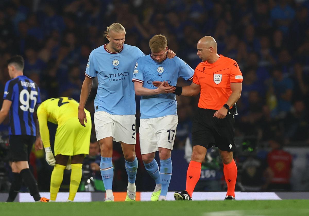 Kevin De Bruyne suffers another Champions League final injury - Futbol on  FanNation