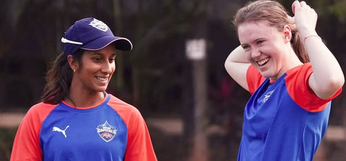 Jemimah Rodrigues and Sarah Bryce ahead of the WPL 2025 season. 