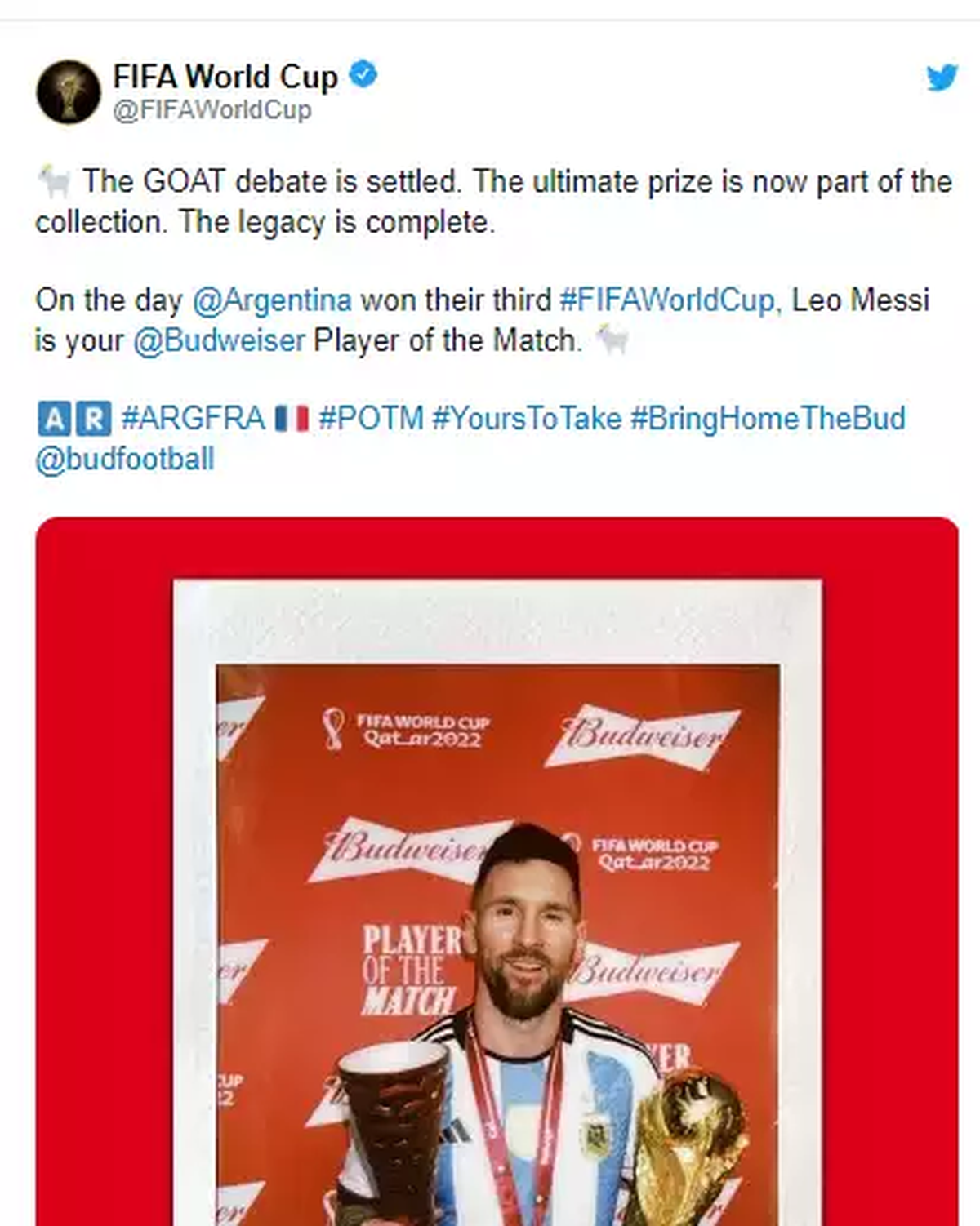 There's only one GOAT': fan edits iconic Messi-Ronaldo picture after  Cristiano crashes out of World Cup - Football