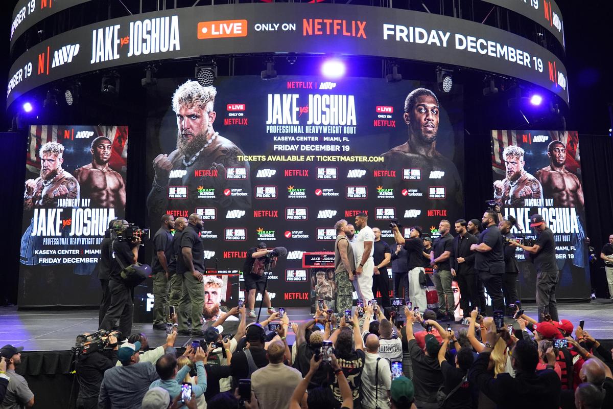 A luta entre Jake Paul e Anthony Joshua se tornará apenas o segundo evento de boxe transmitido ao vivo pela Netflix.