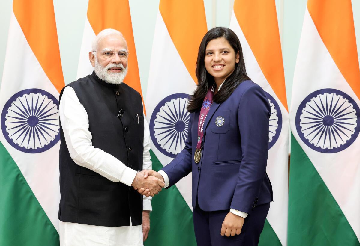 Richa with Prime Minister Narendra Modi