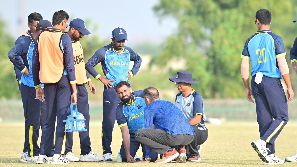 Injury scare for Mohammed Shami in Bengal vs Madhya Pradesh Syed Mushtaq Ali Trophy match