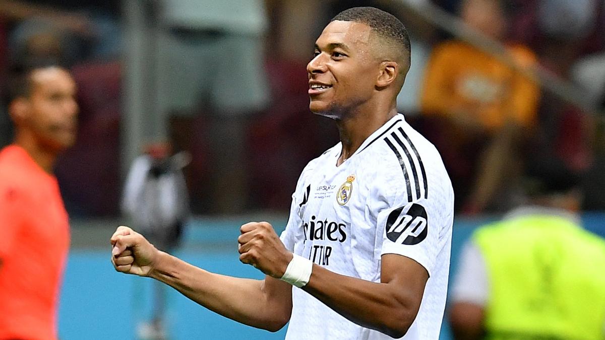 Kylian Mbappe scores on debut as Real Madrid beats Atalanta 20 to win