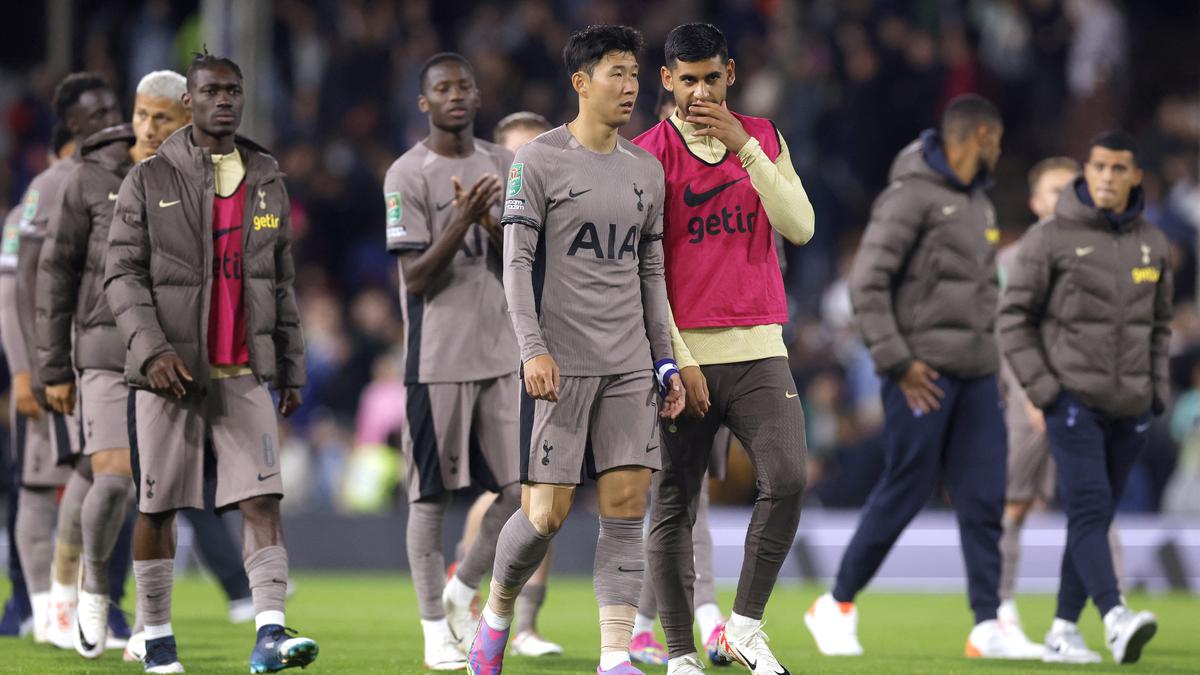 Tottenham out of English League Cup in second round after losing penalty shootout to Fulham