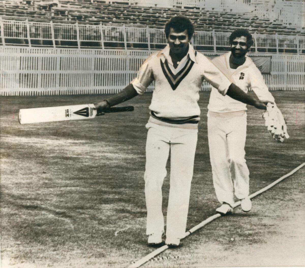 Gavaskar scored 102 runs against West Indies in Port of Spain in 1976. 