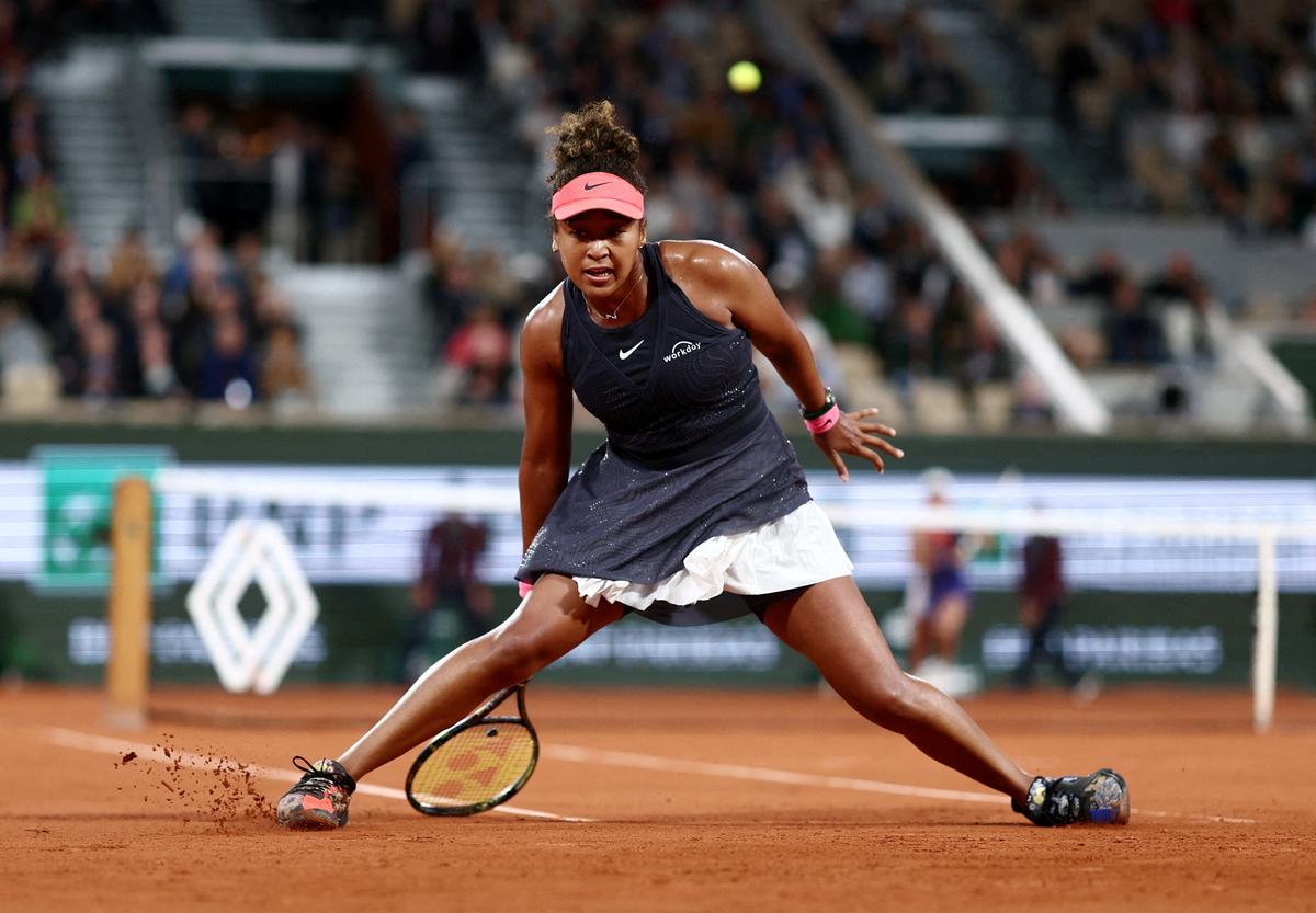 Battle of the giants: Naomi Osaka put up a great fight against Swiatek in the second round but lost the last five games of the deciding set. 