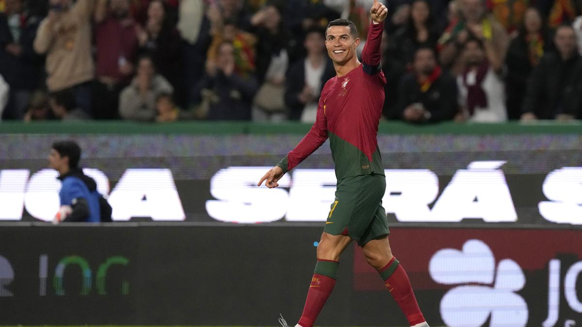 Football star Cristiano Ronaldo breaks all-time men's international caps  record