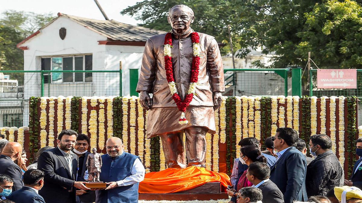 Arun Jaitley's statue unveiled at Feroz Shah Kotla premises