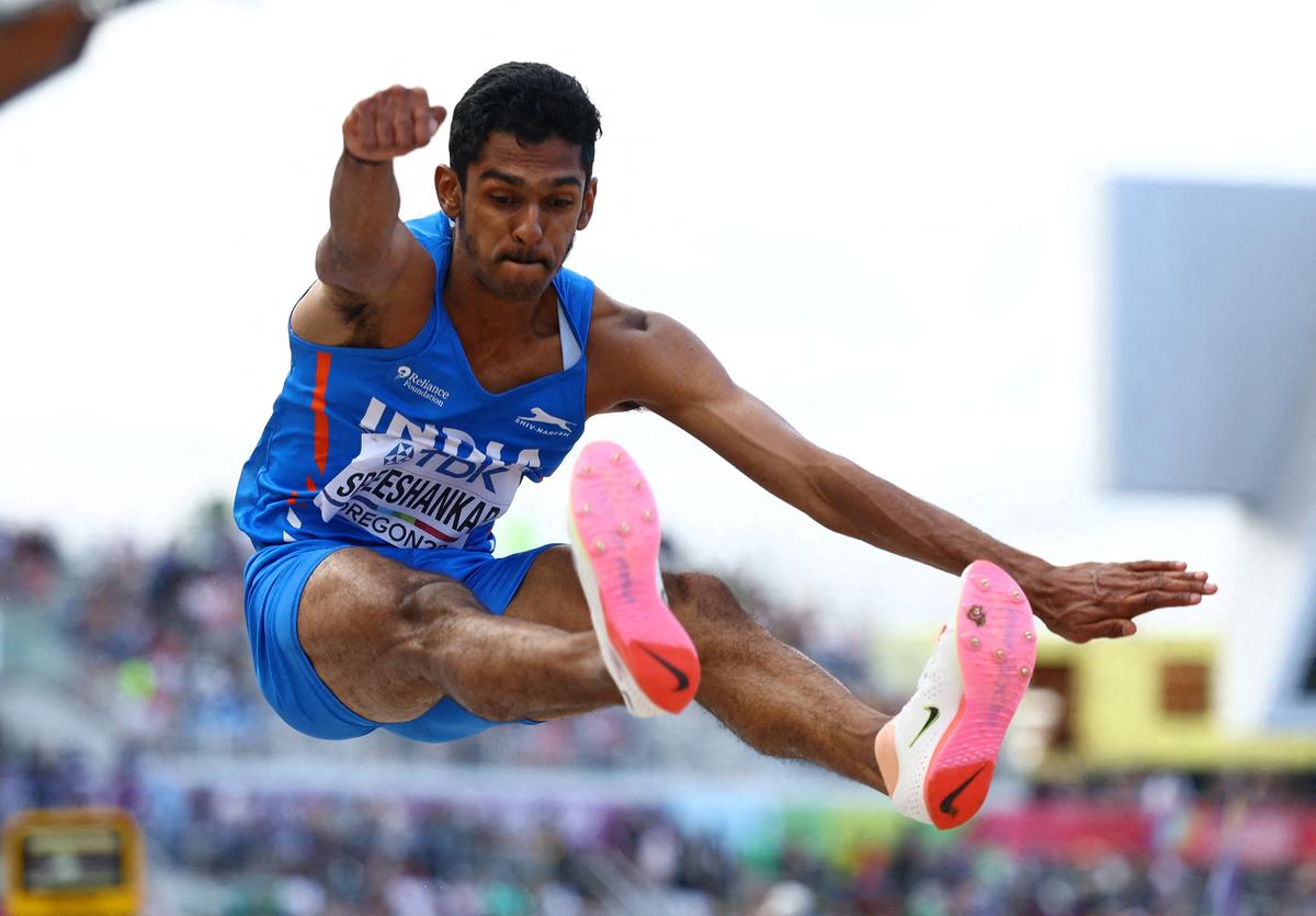 Long jumper Murali Sreeshankar.