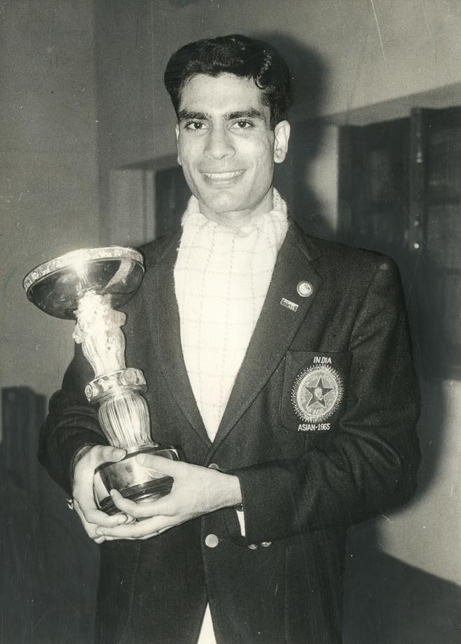 Dinesh Khanna, the twenty-two year-old Punjab Engineer who stormed his way through all opposition to claim the men’s singles crown at the 1965 Asian badminton championships held in Lucknow. 