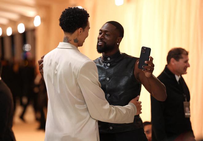 Brittney Griner and Dwyane Wade also caught up at the Met Gala.