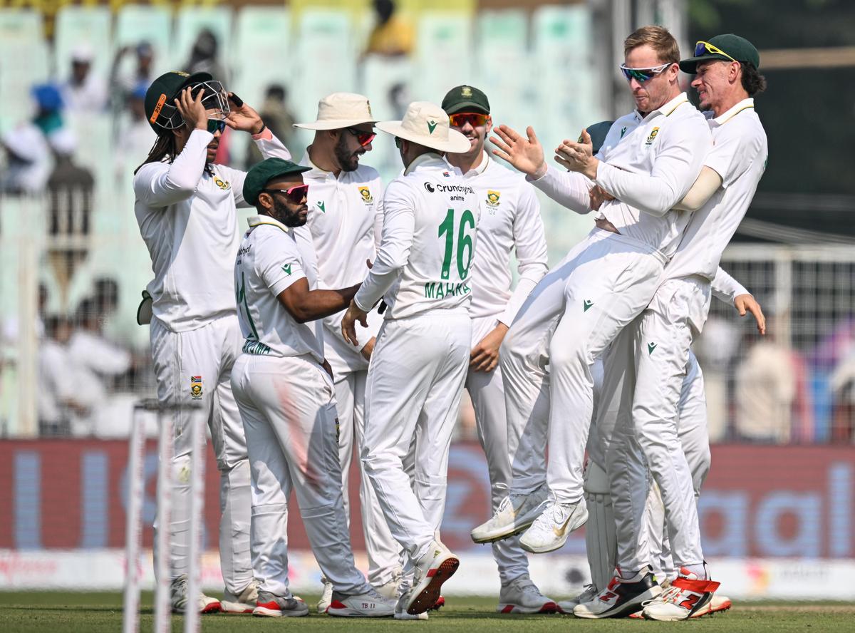 Simon Harmer claimed four wickets – three of them left-handers – as he helped South Africa prevent India from running away with the game.