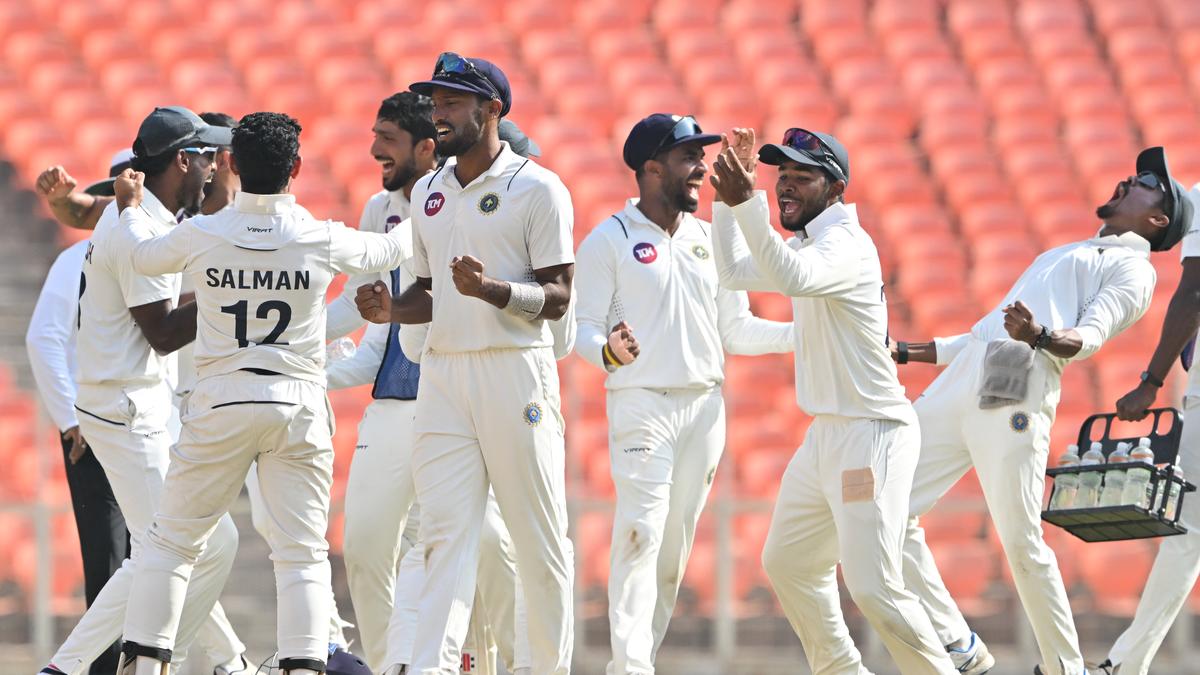 Kerala reaches first Ranji Trophy final after taking first-innings lead vs Gujarat