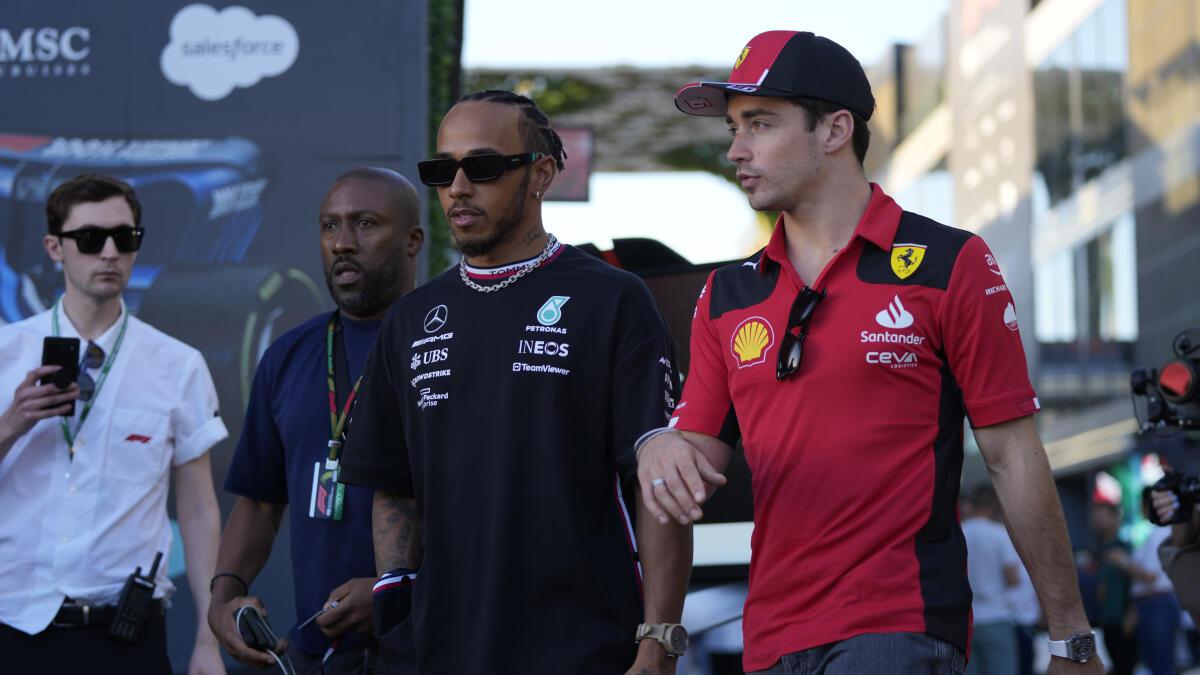 F1: Leclerc knew about Hamilton talks before signing Ferrari extension -  Sportstar