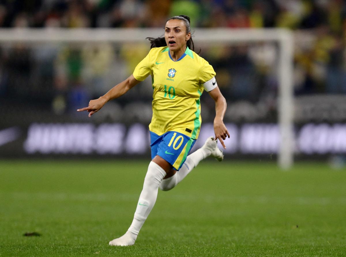 Kariéra Národného tímu Martha cestovala viac ako 20 rokov. Hrala v 204 hrách pre Brazíliu a strelila 119 gólov.