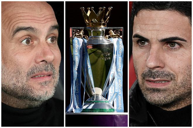 Pep Guardiola’s Manchester City and Mikel Arteta’s Arsenal will go head to head for the Premier League title. 