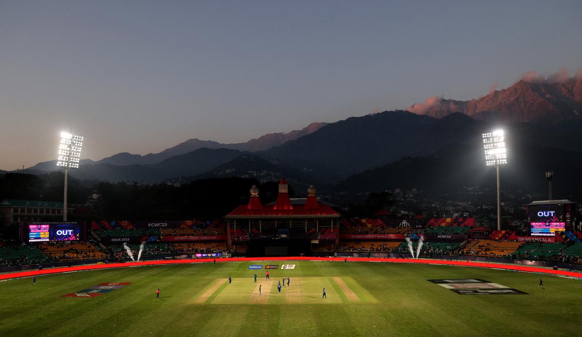 At an elevation of 4,110 feet, Dharamsala is the highest international ground in the world. The air is crisper, and vultures are soaring in the backdrop of this mesmerising venue.
