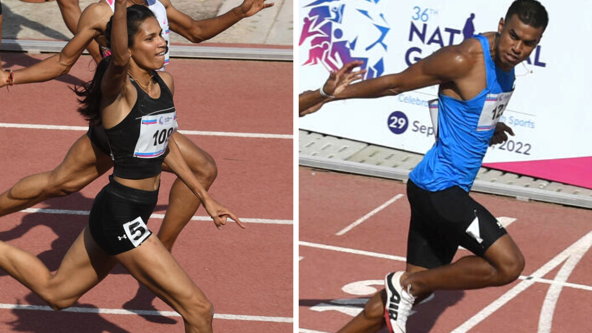 Amlan Borgohain and Jyothi Yarraji emerge fastest man and woman at National Games