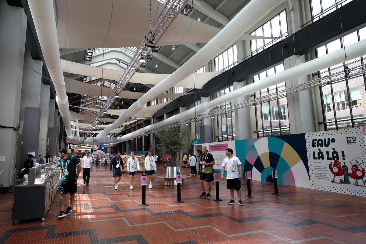 REPRESENTATIVE IMAGE: A general view of the main dining hall in the Athletes’ Village ahead of the Paris Olympic Games 2024. 