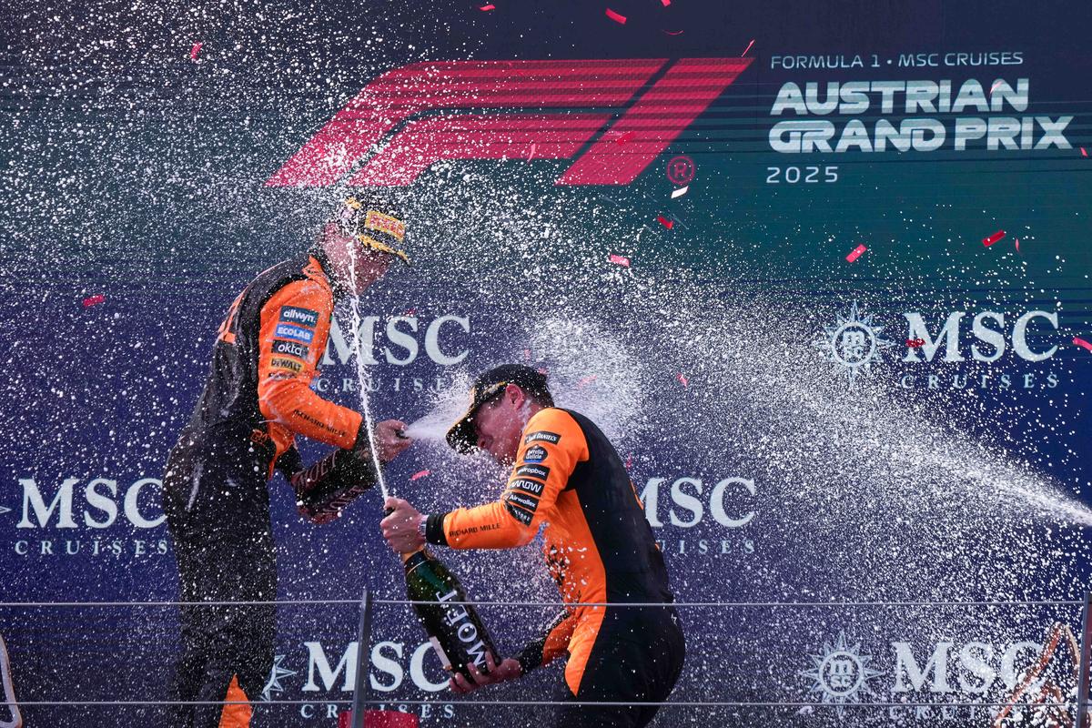 Both McLaren drivers made gains, with Norris winning the Austrian GP. 