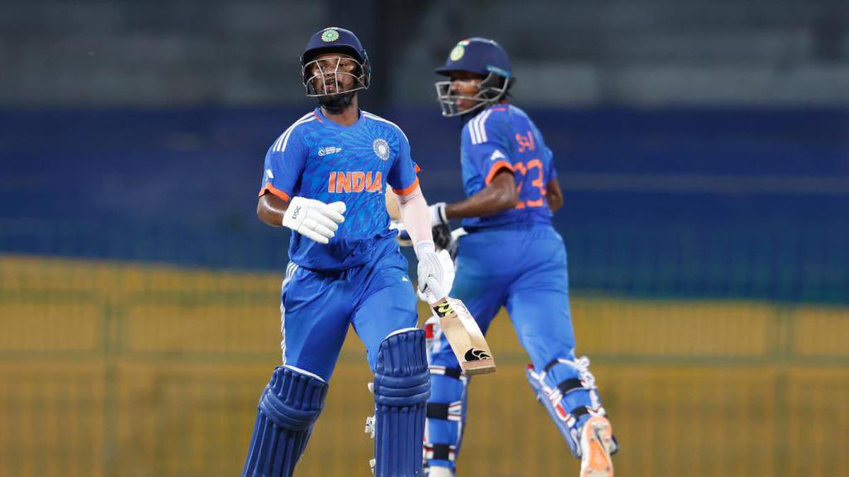 India A vs Pakistan A Highlights Emerging Asia Cup 2023 Sudharsan hundred, Hangargekar fifer lead India to eight wicket win