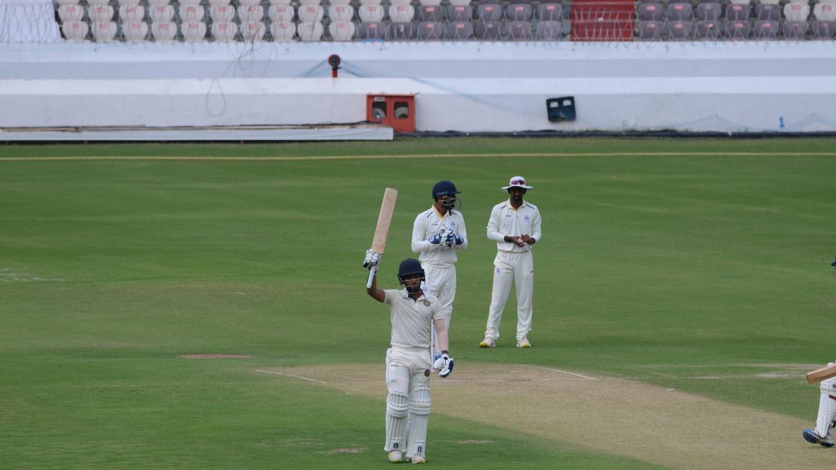 Ranji Trophy: Tanmay Agarwal ton rescues Hyderabad against Tamil Nadu